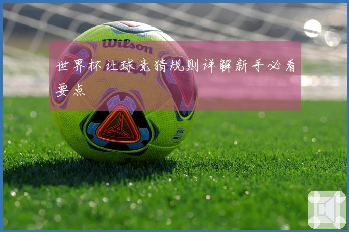 世界杯让球竞猜规则详解新手必看要点